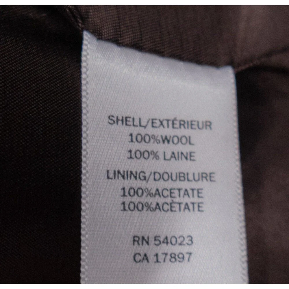Banana Republic Blazer Sport Coat Sz 38S Solid Brown Two Button Suit Jacket